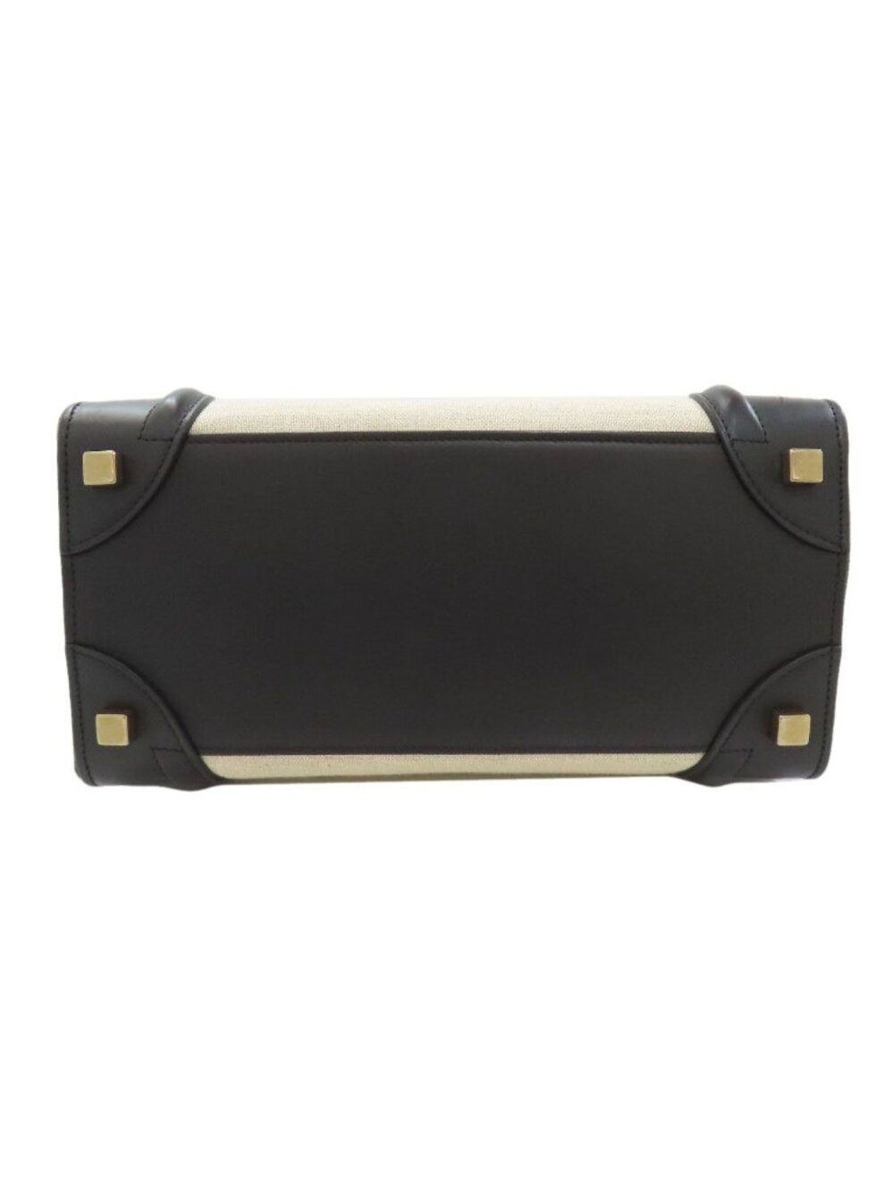 Celine Luggage Micro Handbag Leather Canvas - Picture 4 of 15